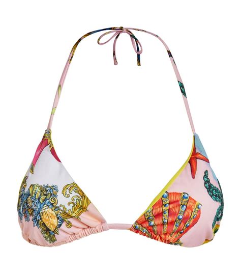 Womens Versace yellow Trésor De La Mer Bikini Top 